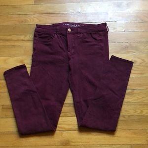 American Eagle Burgandy Pants